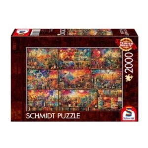 SCHMIDT 2000 PIECE TRAVELS WITH BOOKS AND WINE