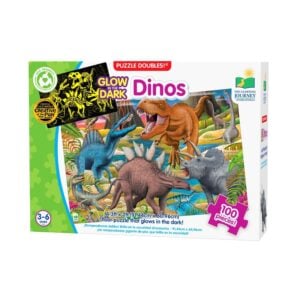 THE LEARNING JOURNEY GLOW IN THE DARK DINOS DOUBLE PUZZLE