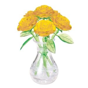 CRYSTAL PUZZLE 3D SIX YELLOW ROSES