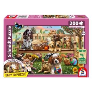 SCHMIDT 200 PIECE GARDEN PICNIC DOGS AND CATS