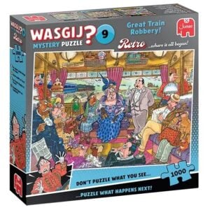 WASGIJ RETRO MYSTERY 1000 PIECE #9 GREAT TRAIN ROBBERY