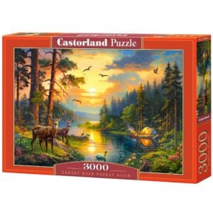 CASTORLAND 3000 PIECE SUNSET OVER FOREST RIVER