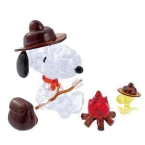 CRYSTAL PUZZLE 3D SNOOPY CAMPING PEANUTS SERIES