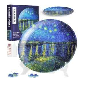 PINTOO 124 PIECE PLATE VAN GOGH STARRY NIGHT OVER THE RHONE